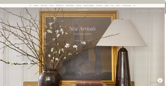 Security scan screenshot of https://shoppe.amberinteriordesign.com