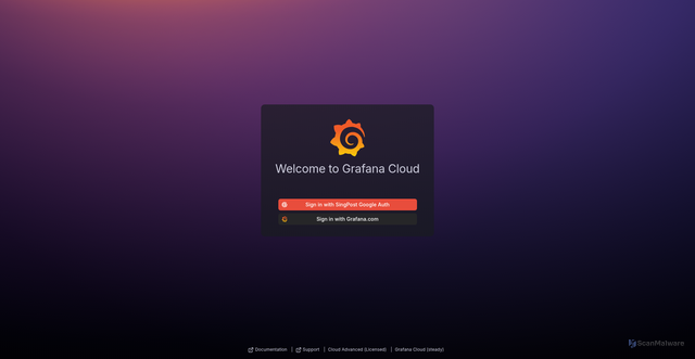 Security scan screenshot of https://singaporepost.grafana.net