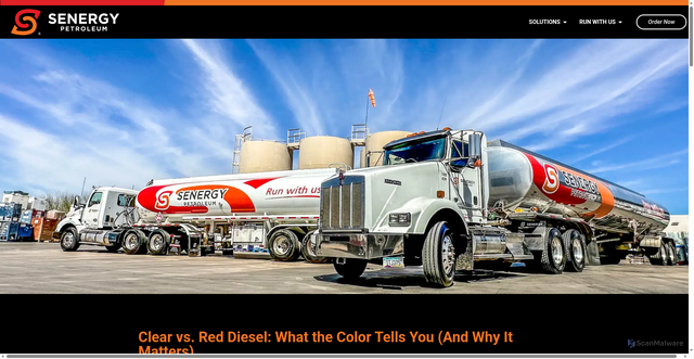 Security scan screenshot of https://gosenergy.com/clear-vs-red-diesel-what-the-color-tells-you-and-why-it-matters/