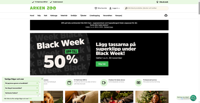 Security scan screenshot of https://www.arkenzoo.se/