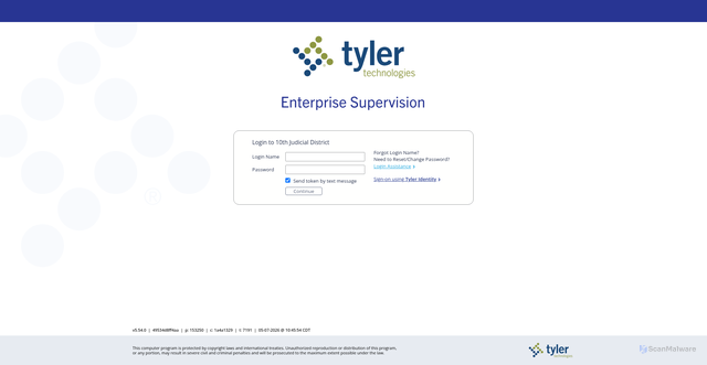 Security scan screenshot of https://ks10.cms.caseloadpro.com