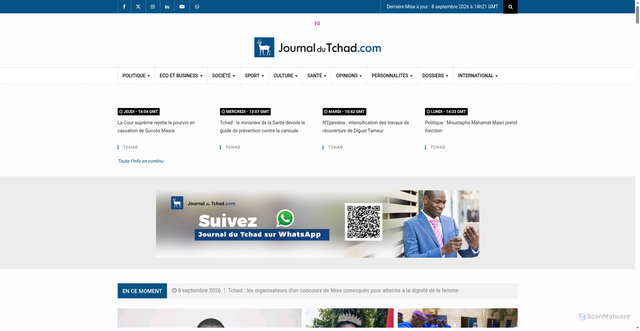 Security scan screenshot of https://journaldutchad.com
