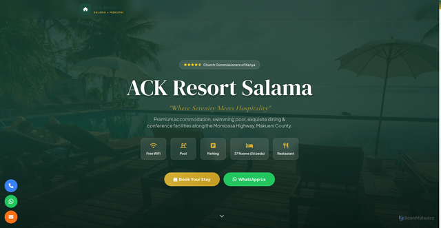 Security scan screenshot of https://ackguesthsesalama-kx94g2i4kk.edgeone.app/