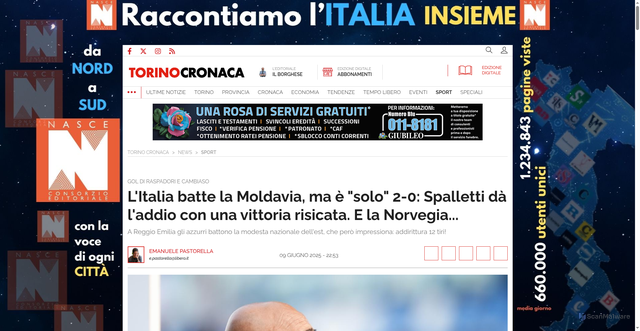 Security scan screenshot of https://torinocronaca.it/news/sport/520791/l-italia-batte-la-moldavia-ma-e-solo-2-0-spalletti-da-l-addio-con-una-vittoria-risicata-e-la-norvegia.html