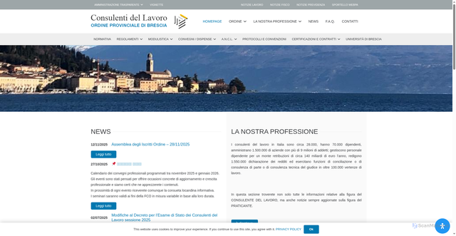 Security scan screenshot of https://consulentidellavoro.bs.it/