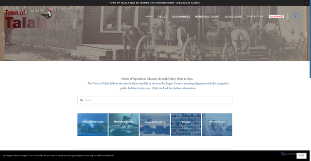 Security scan screenshot of https://www.talalaok.gov/