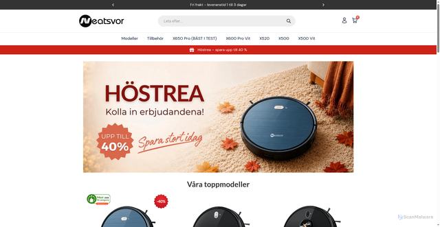 Security scan screenshot of https://neatsvor.se