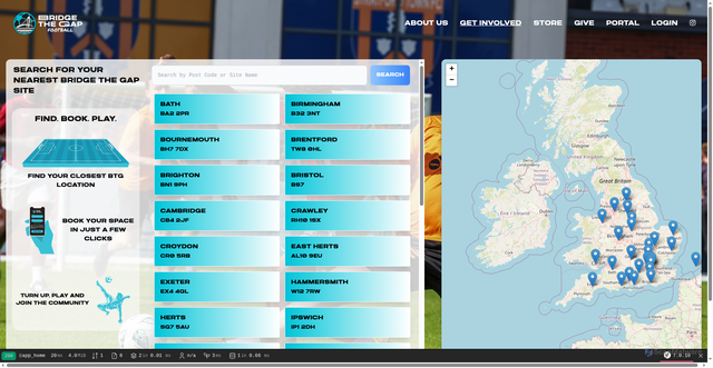 Security scan screenshot of http://btgfootballbookings.com/