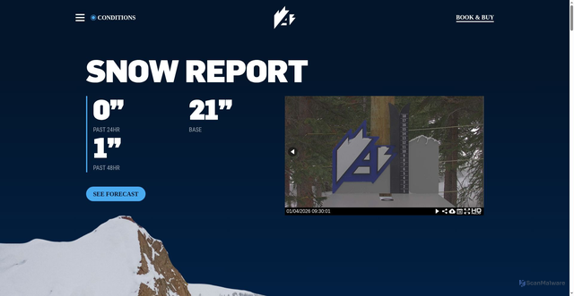 Security scan screenshot of https://www.arapahoebasin.com/snow-report/