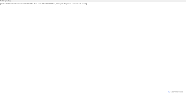 Security scan screenshot of https://in.appcenter.ms/