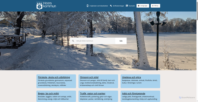 Security scan screenshot of https://www.hoor.se/