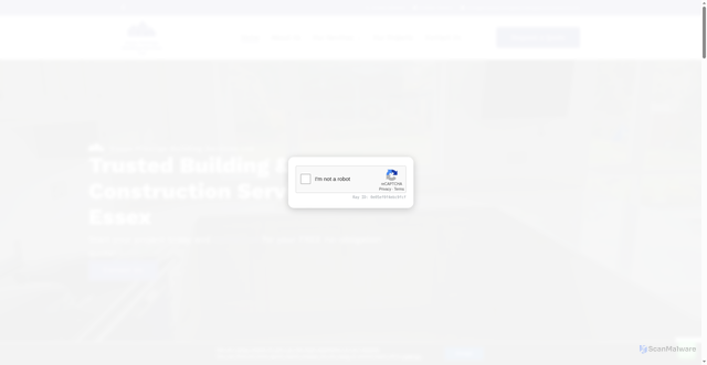 Security scan screenshot of https://essexprestigebuildingservicesltd.co.uk
