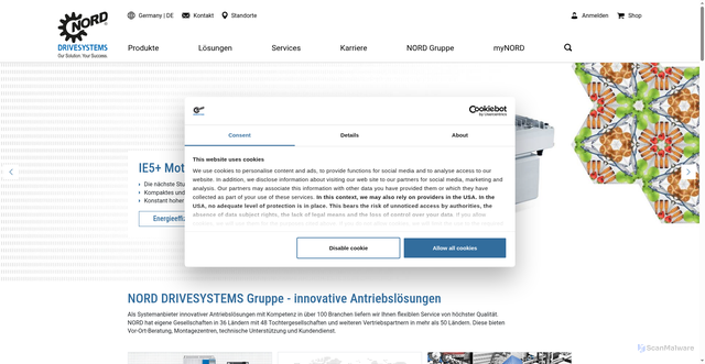 Security scan screenshot of https://nord.com