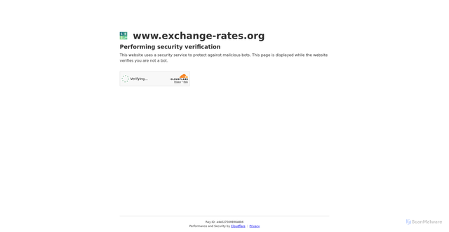 Security scan screenshot of https://www.exchange-rates.org/zh/converter