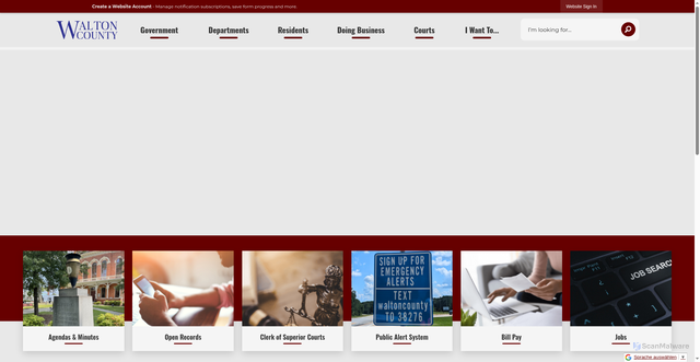 Security scan screenshot of https://waltoncountyga.gov/
