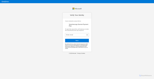 Security scan screenshot of https://versicherungsservicemfa-my.sharepoint.com/:o:/g/personal/riccardo_stollberg_versicherungsservice-mfa_de/EhK4rbZR_BtEvkRg3uU3H8EBcryYEqxE_4AMB3AdXMGPTA?e=5%3aoirbtj&amp;at=9