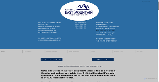 Security scan screenshot of https://www.eastmountaintx.com/