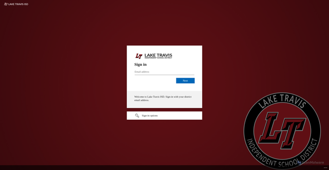 Security scan screenshot of https://ltisdschools-my.sharepoint.com