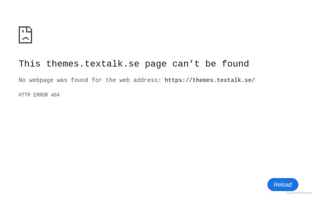 Security scan screenshot of https://themes.textalk.se/