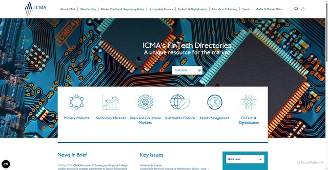 Security scan screenshot of https://icmagroup.org