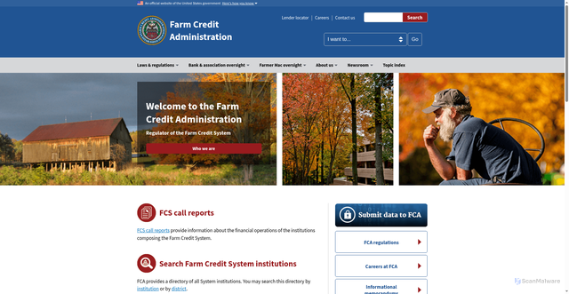Security scan screenshot of https://www.fca.gov/