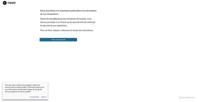 Security scan screenshot of https://grundwesterl.firebaseapp.com/