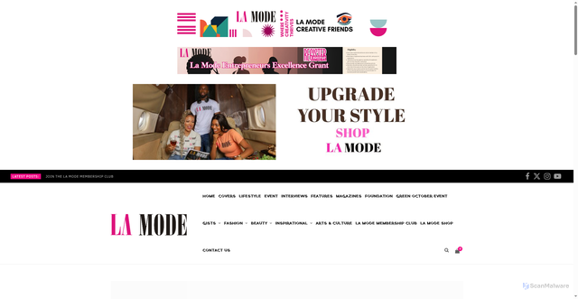 Security scan screenshot of https://lamodespot.com/daphne-joy-accuses-50-cent-of-assault-denies-sex-worker-allegations/