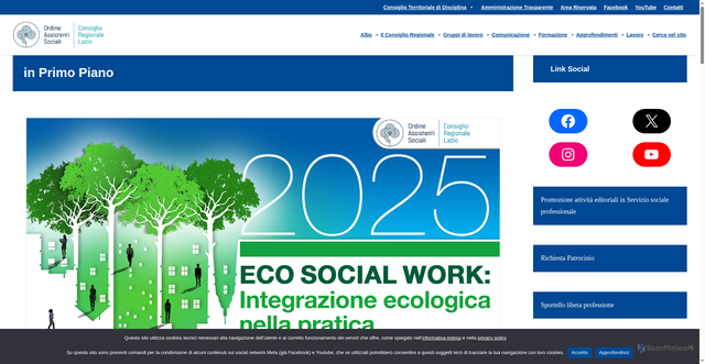 Security scan screenshot of https://www.oaslazio.it/