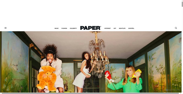 Security scan screenshot of https://papermag.com