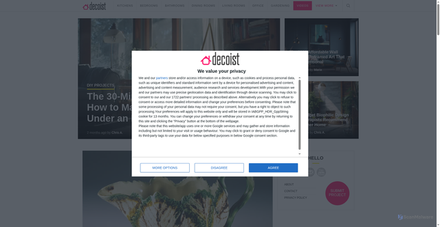 Security scan screenshot of https://cdn.decoist.com