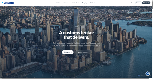 Security scan screenshot of https://livingston.com