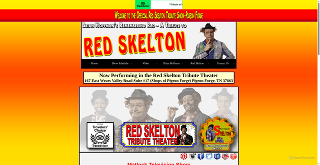 Security scan screenshot of http://www.redskeltoncomedyshow.com/Las_Vegas_Comedy_Show/matlock.html