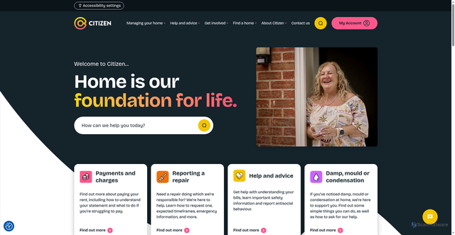 Security scan screenshot of https://www.citizenhousing.org.uk/