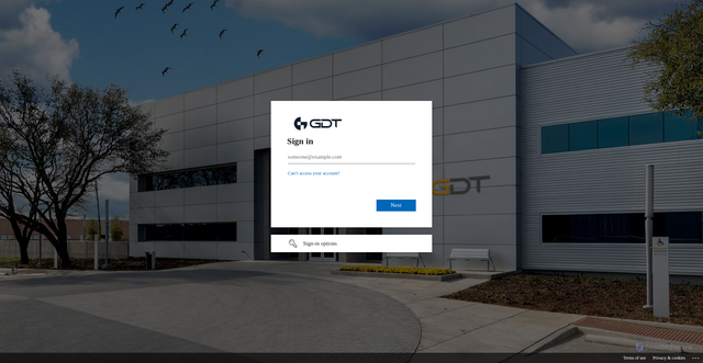 Security scan screenshot of https://gdt365-my.sharepoint.com