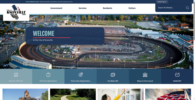 Security scan screenshot of https://knoxvilleia.gov/