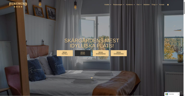 Security scan screenshot of https://hotelfurusund.se