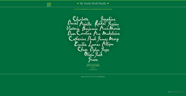 Security scan screenshot of https://mysandyhookfamily.org/