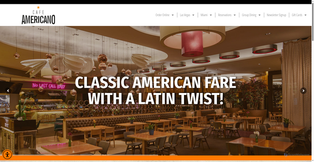 Security scan screenshot of https://www.cafeamericano.com/