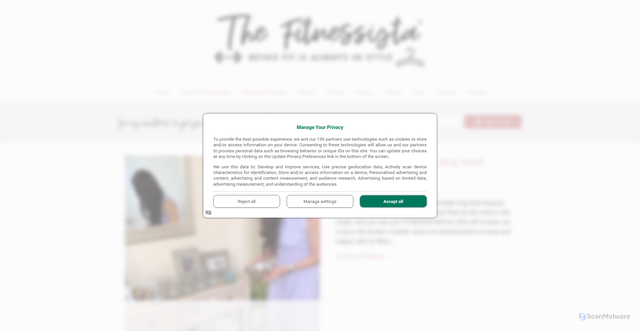 Security scan screenshot of https://fitnessista.com