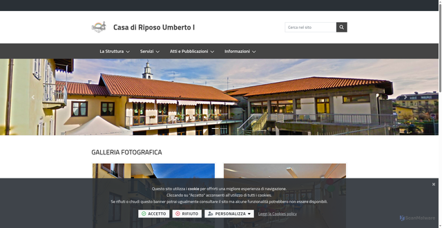 Security scan screenshot of https://www.casadiriposoumbertoprimo.it/it-it/home