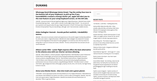 Security scan screenshot of https://kandugas.pages.dev/page/2/