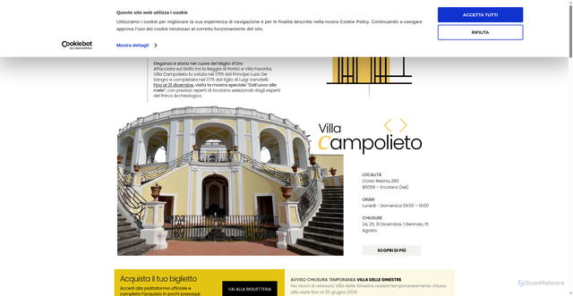 Security scan screenshot of https://www.villevesuviane.net/
