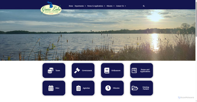 Security scan screenshot of https://www.grasslaketownship.gov/