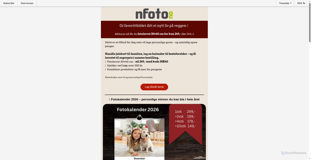 Security scan screenshot of https://mailchi.mp/98b993fd9dd7/kun-til-fredag-40-p-aluplate-16105126?e=e061ddc635