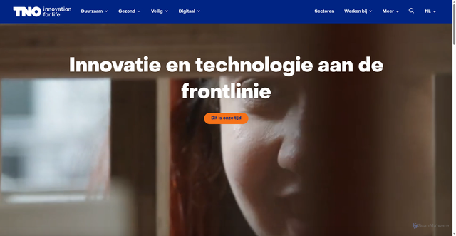 Security scan screenshot of https://tno.nl