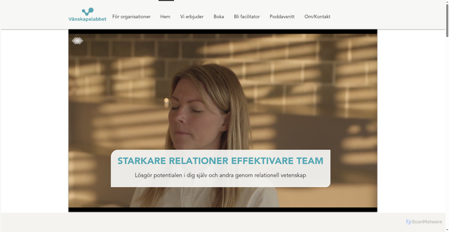 Security scan screenshot of https://xn--vnskapslabbet-bfb.se