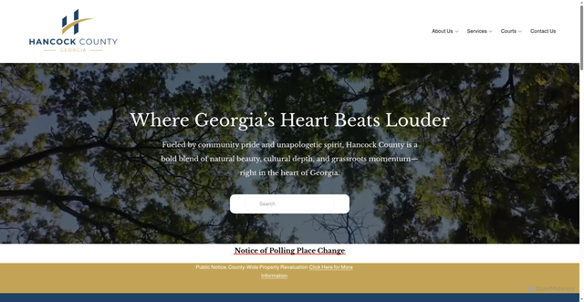 Security scan screenshot of https://www.hancockcountyga.gov/