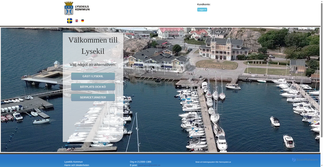 Security scan screenshot of https://Hamn.lysekil.se