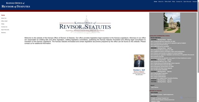 Security scan screenshot of https://ksrevisor.gov/