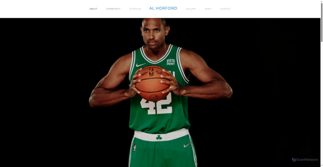 Security scan screenshot of http://www.alhorford.com/